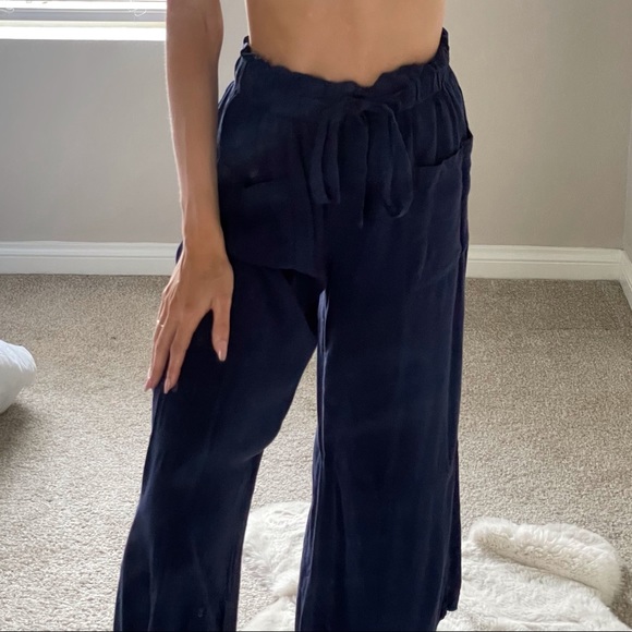 UO | Blue wide leg lounge pants - Picture 1 of 4
